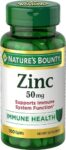 Nature’s Bounty Zinc 50 mg Caplets – 100 Count