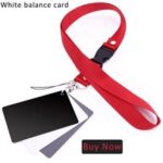 3 in 1 Mini Camera White Balance Card With Neck Strap Rope for Canon/Nikon/Sony DSLR Speedlite, Photography Accessoriessss