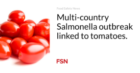 Multi-country Salmonella outbreak linked to tomatoes.