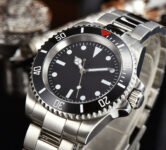 40mm Tandorio black dial Japan NH35A Automatic diving mens Watch sapphire glass