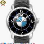 BMW Big Logo Custom Quartz Watch Analog Stainless Steel Men’s Wristwatch BM001