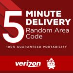 VERIZON Wireless Port Numbers – 5 MINUTE DELIVERY! – RANDOM Area Code port in