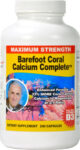 Barefoot Coral Calcium Complete – Bob Barefoot 240 Caps – 1500mg Coral Calcium