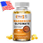 400MG Magnesium Glycinate High Absorption,Improved Sleep,Stress & Anxiety Relief