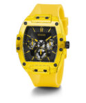 Guess Men’s Phoenix 43mm Yellow Silicone Quartz Watch – GW0203G6 NEW