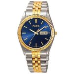 Pulsar Men’s PXF106 Two Tone Blue Dial Dress Watch MSRP $125!