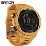 SANDA Men’s Watch Calorie Pedometer Sports Military Shockproof LED Digital Watch