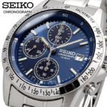 SEIKO SPIRIT SBTQ071 Chronograph Men’s Watch Dial Color Blue Limited Model Japan