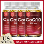 CoQ10 Coenzyme Q-10 Coenzyme 300mg Capsules BIOPERINE Antioxidant Heart Energy