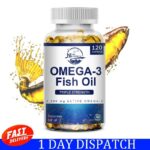 120 Pills Omega 3 Fish Oil Capsules 3x Strength 2500mg EPA & DHA,Highest Potency