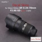 24-70F2.8G / 2470 F2.8 Lens Protective Cover Skin for Nikon Nikkor AF-S 24-70 F/2.8G ED Lens Decal Protector Anti-scratch Film