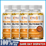 Magnesium Glycinate 400MG W/ Vitamin D For Improved Sleep,Stress,Anxiety Relief