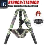 RT90CG Camouflage Carbon Fiber Tripod for Canon Nikon DSLR Cameras ​Professional Birdwatching Heavy Duty Camera Stand 40kg Load