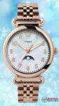 Timex – Moon Phase Stainless Steel Women’s Quartz Watch – TW2T89400VQ