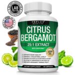 Citrus Bergamot 1500 Mg, 25:1 Extract, Organic Cholesterol Supplements Vegan Cap