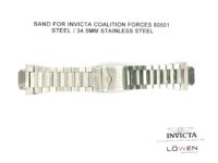 Authentic Invicta Coalition Forces 80501 Stainless Steel 34.5mm Watch Band