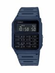 Casio Databank Men’s Quartz Calculator Blue Resin Band 34mm Watch CA53WF-2B