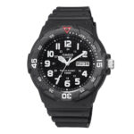 Casio Men’s Quartz Rotating Bezel Black Resin Band 43mm Watch MRW200H-1BV