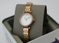 NEW AUTHENTIC FOSSIL MINI TILLIE CRYSTALS ROSE GOLD WHITE WOMEN’S BQ3502 WATCH