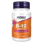 NOW FOODS Vitamin B-12 5000mcg – 60 Lozenges