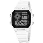 SYNOKE Digital Watch Luminous Waterproof Sports Men’s Square Face Wristwatch