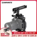 CAMVATE Camera Cage Rig For Canon 40D,30D,6D,7D,7D650D,600D,550D,500D,450D,Nikon D3200,D3300,D5200,a58,A99,a7,a7II,GH5/GH4/GH3