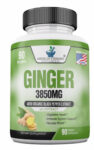 Ginger Root Capsules Organic 3850mg, Immune Support, 90 Veggie Capsules