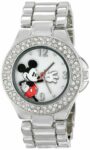 Disney Women’s MK2070 Mickey Mouse Mother-of-Pearl Dial Silver-Tone NEW w/BOX