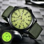 US Men’s SOKI Military Army Canvas Calendar Analog Quartz Sports Wrist Watch