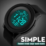 Men’s Sport Watch LED Military Watches Quartz Waterproof Wristwatch Digital