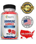 Daily Immune Support Supplement Gummies, with Elderberry, Vitamin C & Zinc