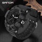 SANDA Top Brand Sports Men’s Wrist Watches Military Quartz Watch Man Waterproof