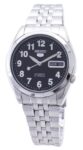 Seiko 5 Automatic 21 Jewel SNK381K1 Mens Watch Black Dial 30 M Stainless Steel