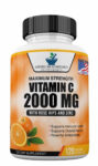 Vitamin C 2000mg & Zinc 40mg Per Serving – 120 Vegan Capsules