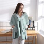 New Arrival ladies shawl blanket multifunctional net red blanket winter thickened lambskin blanket office nap cover blanket