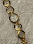 Pierre Vintage Ladies Watch Gold Band White Rhinestones In Bracelet 25mm