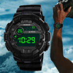 Sports Luxury Men Analog Digital Military Army Sport LED Waterproof Wrist Watch