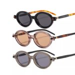 Fashion Oval Sunglasses Men 2023 Vintage Small Round Frame Sun Glasses Male Luxury Brand Retro Driving Gafas De Sol Hombre