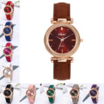 Fashion Women Ladies Casual Watches Leather Band Analog Quartz Wrist Watches