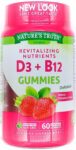 60 Vitamin D3 + B12 Gummies Natural Strawberry Flavor Gummy