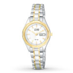 NEW Citizen Eco-Drive Women’s EW3144-51A Silhouette Sport Two-Tone 27mm Watch