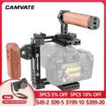 CAMVATE Camera Cage For Canon 60D,80D,5D MarkIII,5D MarkIII,7D ,5DS,5DSR,50D,40D,EOS 30D,6D,Nikon D7100,DF,D7200,D300S,D610,A99