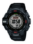 Casio Pro Trek Men’s Tough Solar Triple Sensor Black Resin 52mm Watch PRG270-1