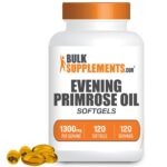 BulkSupplements Evening Primrose Oil Softgels  120ct – 1200mg Per Serving