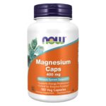 NOW FOODS Magnesium 400 mg – 180 Veg Capsules