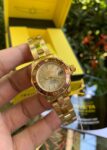 Invicta Women’s Pro Diver Champagne Dial Brown Bezel Quartz Gold Bracelet Watch