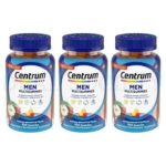 Centrum Gummy Multivitamin for Men Assorted Fruit Flavor 100 Count Each Lot of 3