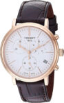 New Tissot Carson Premium Rose Gold Leather Strap Men’s Watch T1224173601100