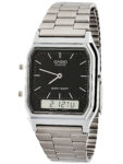 Casio New AQ230A-1D Retro Digital Analog Alarm Mens Watch