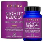 FRISKA Nightly Reboot Digestive Enzyme and Probiotics Supplement for Better